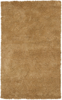 KAS Rugs Bliss 1567 Gold Shag Hand-woven Area Rugs