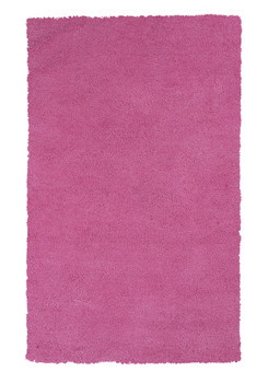 KAS Rugs Bliss 1576 Hot Pink Shag Hand-woven Area Rugs