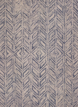 KAS Rugs Gramercy 1611 Blue Hither Herringbone Hand-tufted Area Rugs