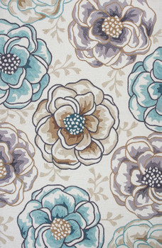 KAS Rugs Sonesta 2041 Ivory/beige Floral Vines Hand-hooked Area Rugs