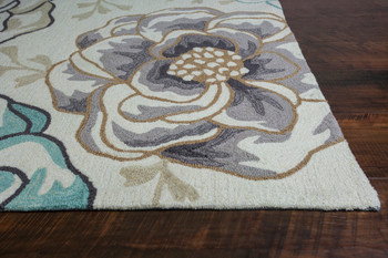 KAS Rugs Sonesta 2041 Ivory/beige Floral Vines Hand-hooked Area Rugs