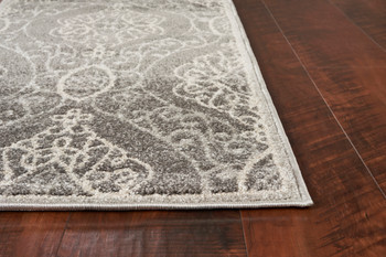 KAS Rugs Lucia 2759 Silver Mosaic Machine-woven Area Rugs