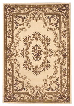 KAS Rugs Corinthian 5311 Ivory Aubusson Machine-made Area Rugs