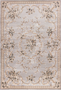 KAS Rugs Avalon 5604 Light Grey Aubusson Machine-made Area Rugs