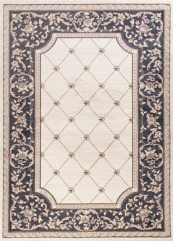 KAS Rugs Avalon 5614 Ivory/grey Courtyard Machine-made Area Rugs