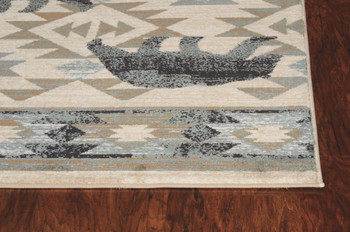 KAS Rugs Chester 5634 Ivory/blue Montana Machine-woven Area Rugs