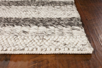 KAS Rugs Cortico 6158 Grey/white Landscape Hand-woven Area Rugs