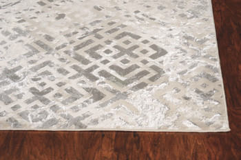 KAS Rugs Luna 7124 Sand Silver Dimensions Machine-woven Area Rugs