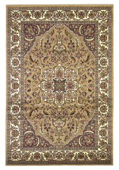 KAS Rugs Cambridge 7328 Beige/ivory Kashan Medallion Machine-made Area Rugs