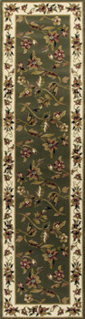 KAS Rugs Cambridge 7332 Sage/ivory Floral Vine Machine-made Area Rugs