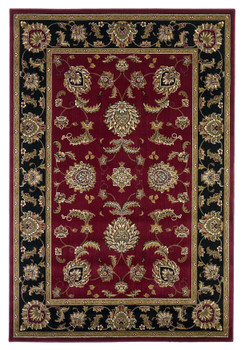 KAS Rugs Cambridge 7342 Red/black Bijar Machine-made Area Rugs