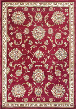KAS Rugs Cambridge 7355 Red Allover Mahal Machine-made Area Rugs