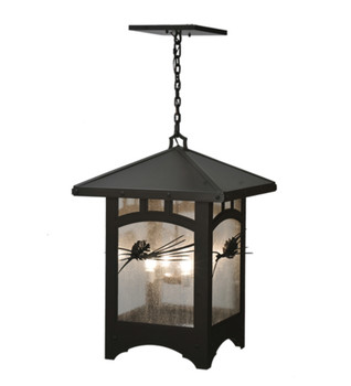 Meyda 26"sq Lone Pine Lantern Pendant - 107374