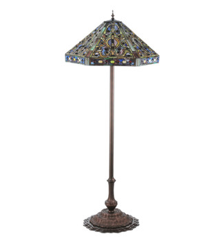 Meyda 58"h Tiffany Elizabethan Floor Lamp - 107863