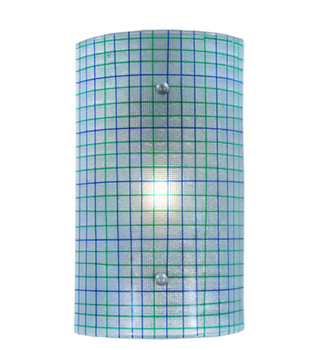 Meyda 9"w Metro Strisce Glass Wall Sconce - 108986