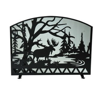 Meyda 54"w X 42"h Moose Creek Fireplace Screen - 109212