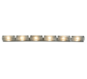 Meyda 73"w Metro Fusion Branches 6 Lt Glass Vanity Light - 109617