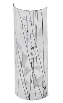 Meyda 5"w X 14"h Metro Fusion Branches Glass Cylinder Shade - 110452
