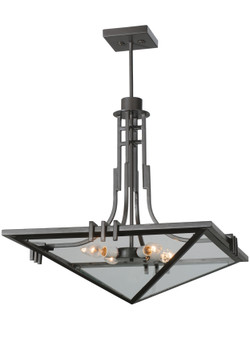 Meyda 27"sq Lineage Clear Inverted Pendant - 112350