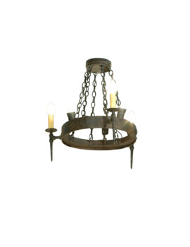 Meyda 27"w Warwick 6 Lt W/uplight Chandelier - 112811