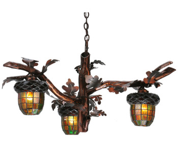 Meyda 40"w Acorn Branch 3 Lt Chandelier - 113923