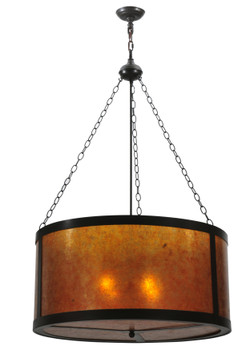 Meyda 32"w Smythe Craftsman Inverted Pendant - 115663