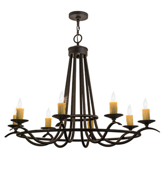 Meyda 48"l Octavia 8 Lt Oblong Chandelier - 117861