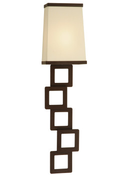 Meyda 7"w Gridluck Wall Sconce - 119626