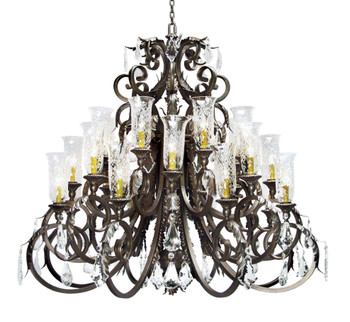 Meyda 54" Wide Serratina Crystal Chandelier - 119767