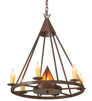 Meyda 30" Wide Desert Arrow Chandelier - 120281