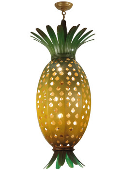 Meyda 15"w Welcome Pineapple Pendant - 120536