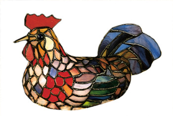 Meyda 6.5"h Rooster Accent Lamp - 12122