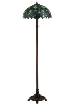 Meyda 63"h Nightfall Wisteria Floor Lamp - 124814