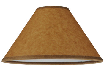 Meyda 8"w X 4.25"h Taos Brown Parchment Shade - 126029