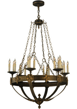 Meyda 32"w Neapolis 18 Lt Chandelier - 128478