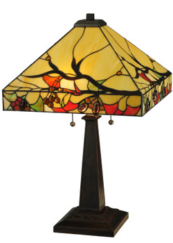 Meyda 25"h Woodland Berries Table Lamp - 131507