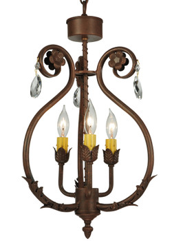 Meyda 12"w Antonia 3 Lt Chandelier - 132457