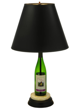 Meyda 25.5"h Personalized Wine Bottle Table Lamp - 134264
