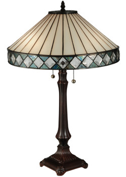 Meyda 25"h Diamondring Table Lamp - 134537
