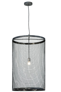 Meyda 24"w Cilindro Cage Pendant - 136218