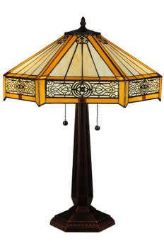 Meyda 24.5"h Peaches Table Lamp - 138116