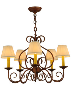 Meyda 26" Wide Jenna 5 Light Chandelier - 142077