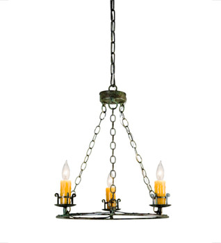Meyda 18" Wide Tertius 3 Light Chandelier - 142357