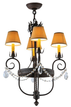 Meyda 19"w Antonia 4 Lt Chandelier - 142451