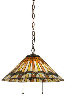 Meyda 18"w Prairie Delta Pendant - 143461