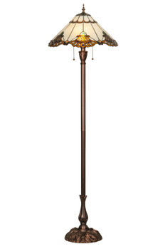 Meyda 63"h Shell With Jewels Floor Lamp - 144409