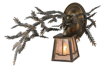Meyda 16"w Pine Branch Valley View Wall Sconce - 147378