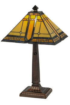 Meyda 21"h Sierra Prairie Mission Table Lamp - 147482