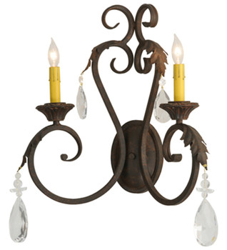 Meyda 20" Wide Josephine 2 Light Wall Sconce - 149382