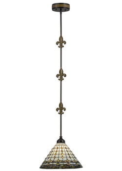 Meyda 12"w Fleur-de-lite Pendant - 151521